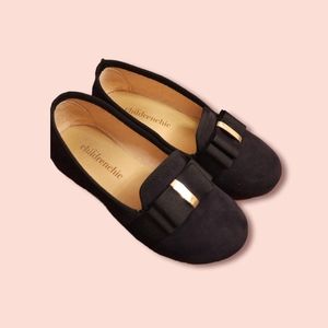 Childrenchic black suede moccasins